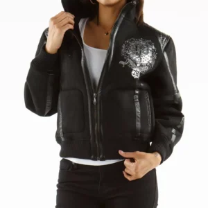 Bold Black Pelle Pelle Wool Jacket view 2