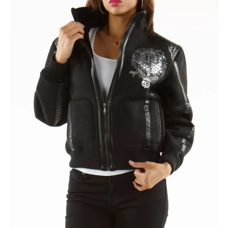Bold Black Pelle Pelle Wool Jacket view 2
