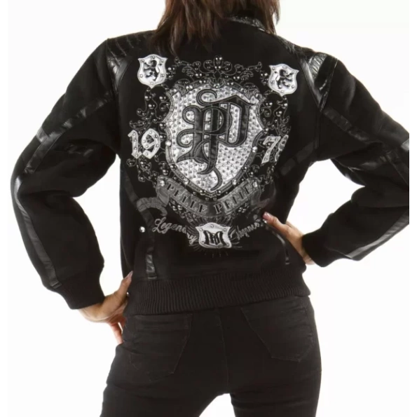 PELLE PELLE BLACK HEART BREAK WOOL JACKET
