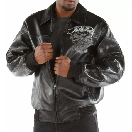 Black Pelle Pelle Red White | & True Leather Jacket view 2