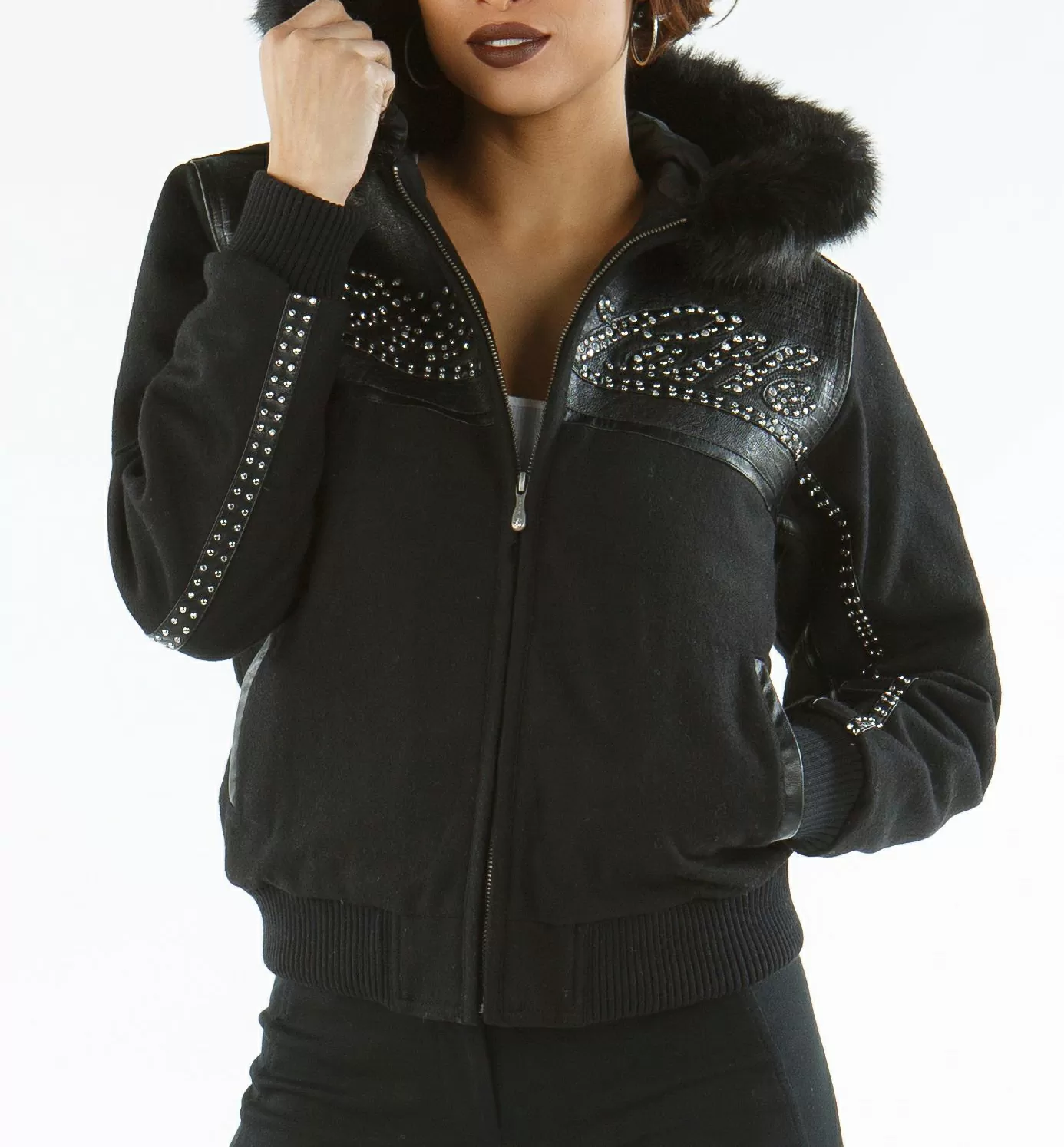 Great Black Pelle Pelle Supreme Hood Jacket