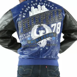 Bold Blue Wild Pelle Pelle Studded Jacket