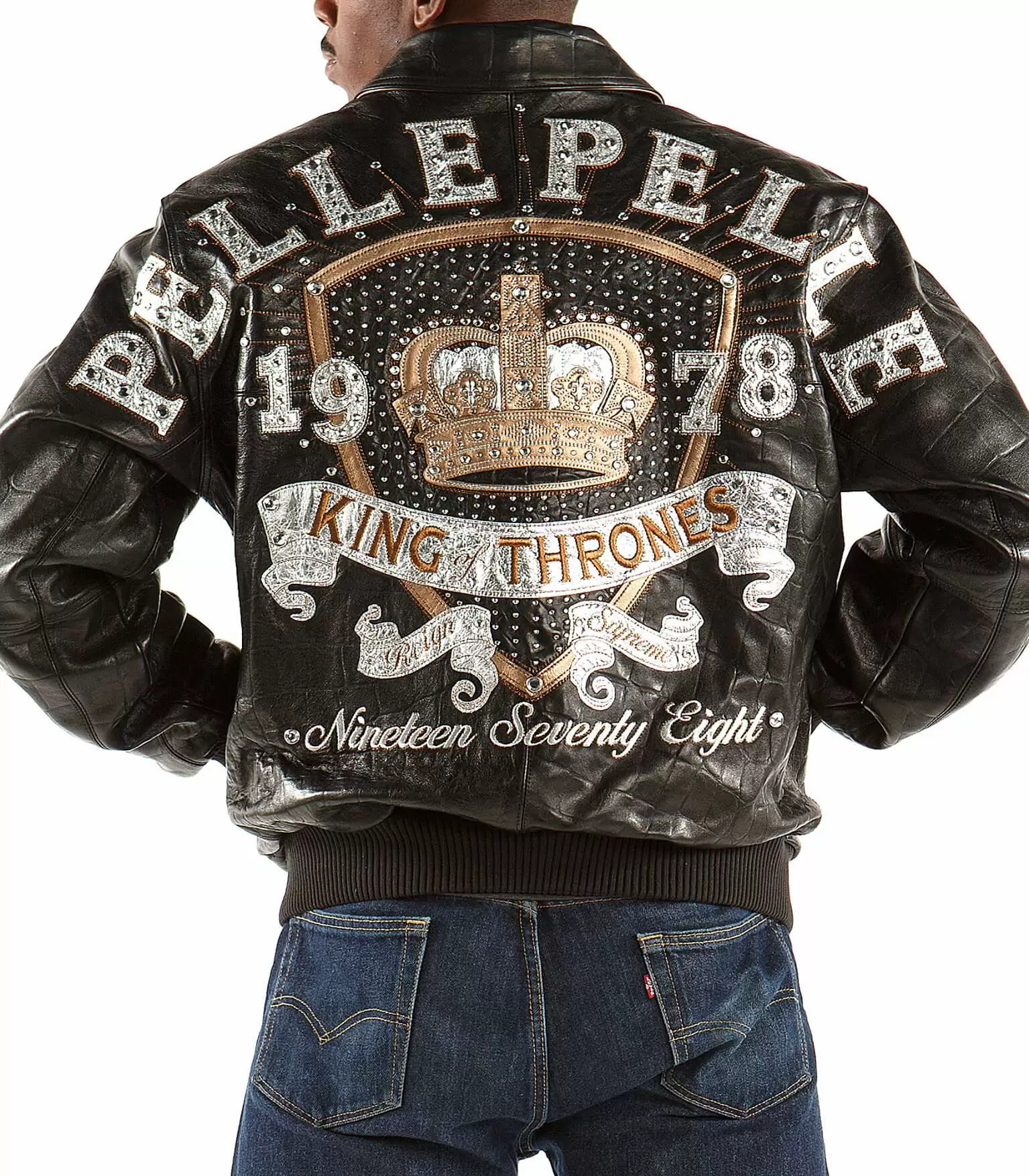 Brown Pelle Pelle King 1978 Leather Jacket