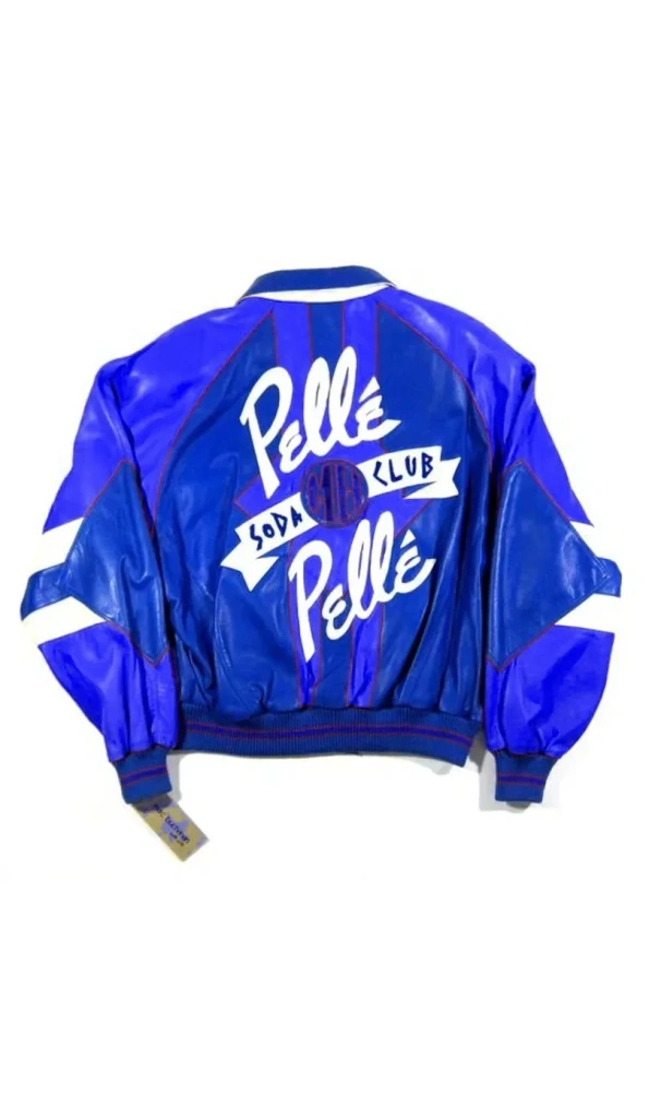 Pelle Pelle Blue Soda Club Leather Jacket