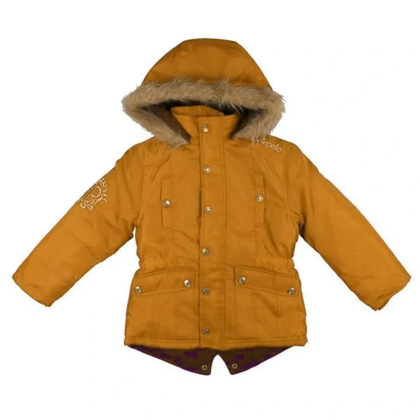 Pelle Pelle Mustard Snorkle Fur Hood Jacket | Men & Women view 1