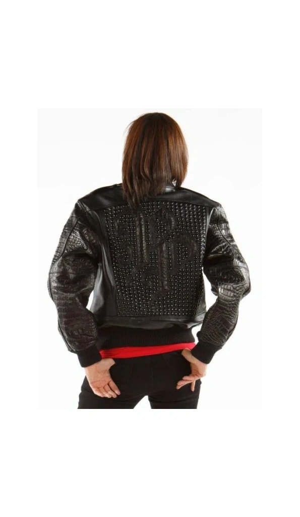 Pelle Pelle Glowing Black MB Bomber Leather Jacket
