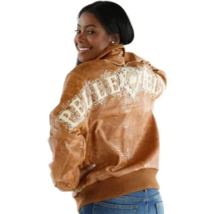 PELLE PELLE WOMENS BROWN MB LEATHER JACKET view 2