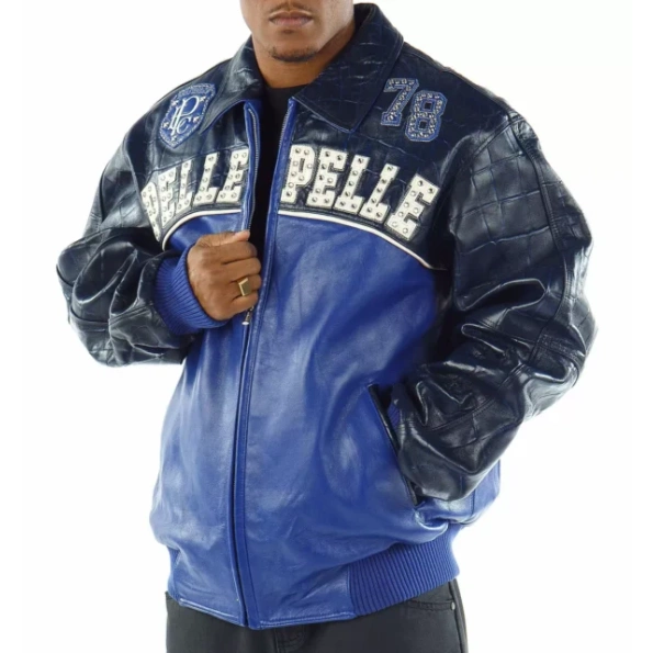 PELLE PELLE MEN'S IMPRESSIVE BLUE JACKET