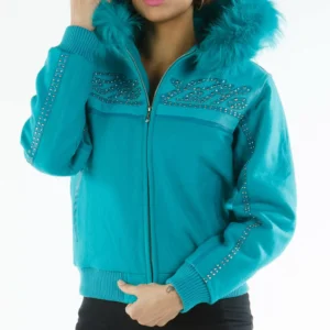 Light Blue Pelle Pelle Hood Jacket