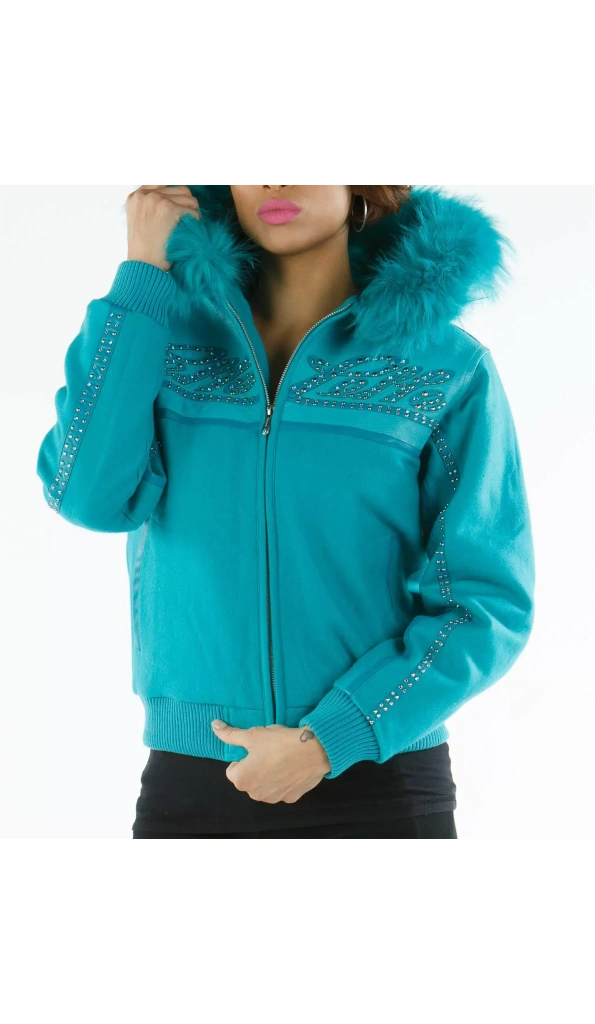 Light Blue Pelle Pelle Hood Jacket