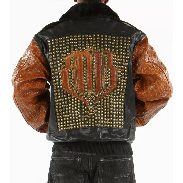 PELLE PELLE BLACK BROWN JACKET IMPRESSIVE view 2