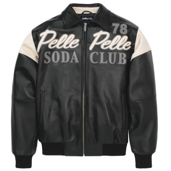 Best Pelle Pelle Black Custom Made Leather Jacket view 2