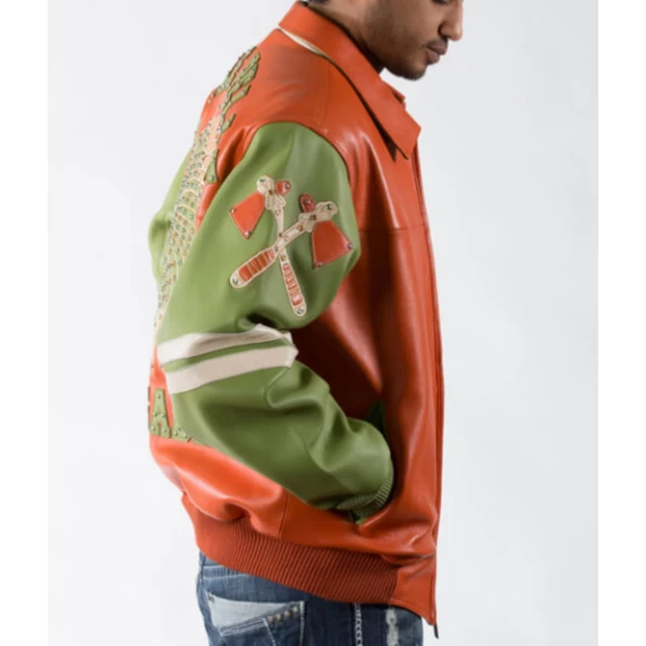 PELLE PELLE RENEGADES ORANGE LEATHER JACKET view 2