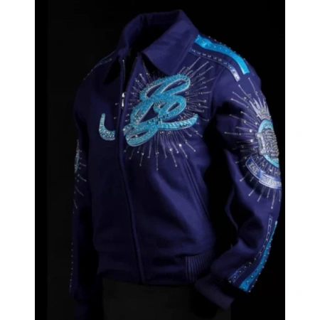 Pelle Pelle 35th Anniversary Wool Jacket | Royal Blue Jacket view 2