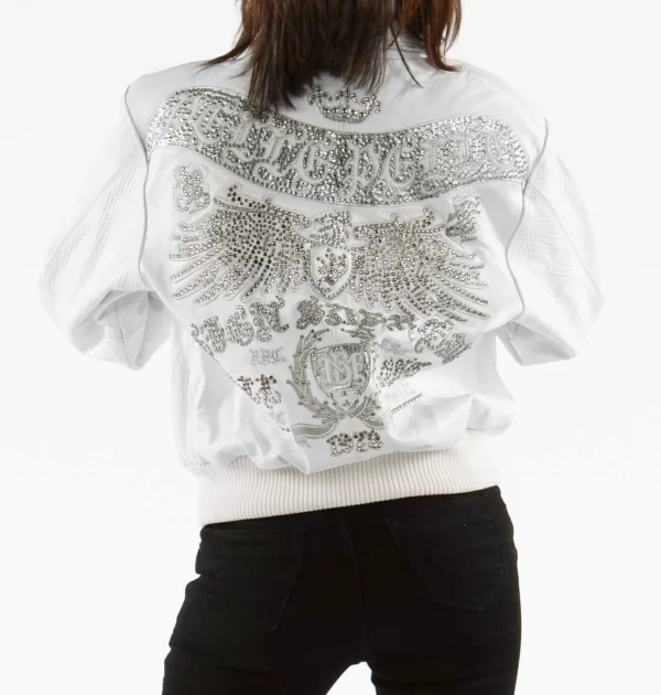Pelle Pelle White Studded Jacket view 2