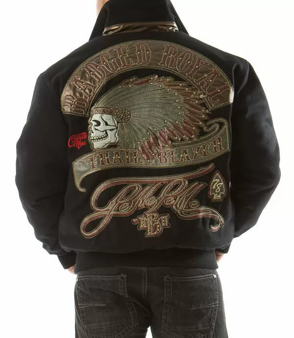 Bold Pelle Pelle Black Badged Royal Blazer Jacket