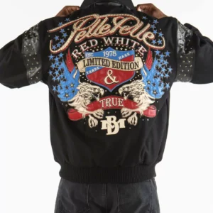 Bold Pelle Pelle Black Blue wool Red White True Jacket