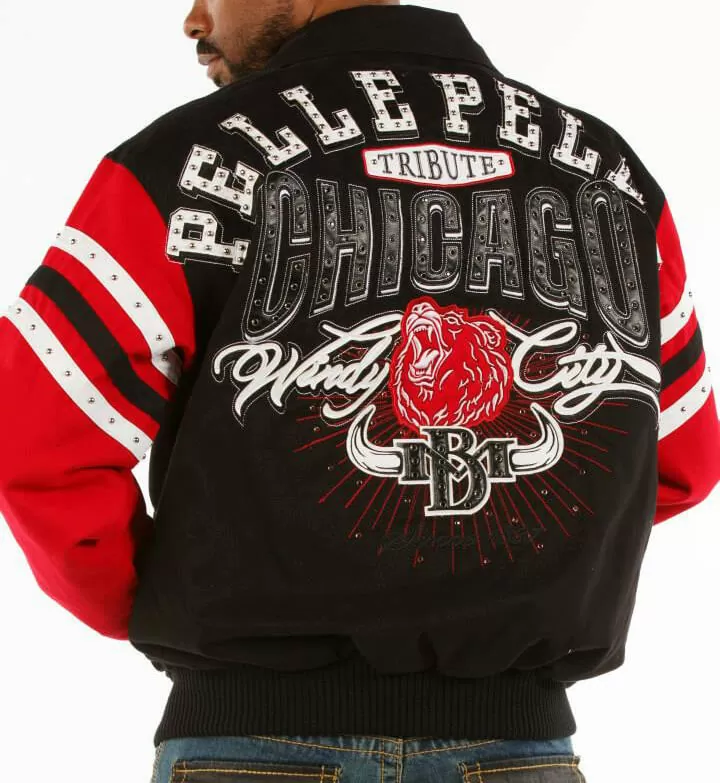 Bold Pelle Pelle Black Chicago City Wool Jacket