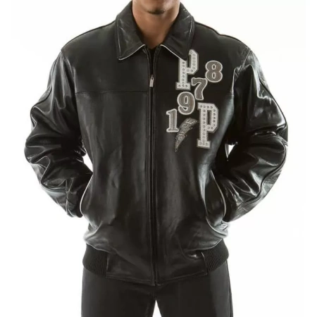 Bold Pelle Pelle Black Fighting Tiger Leather Jacket view 2