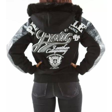 Pelle Pelle Black Hood Wool Jacket view 2