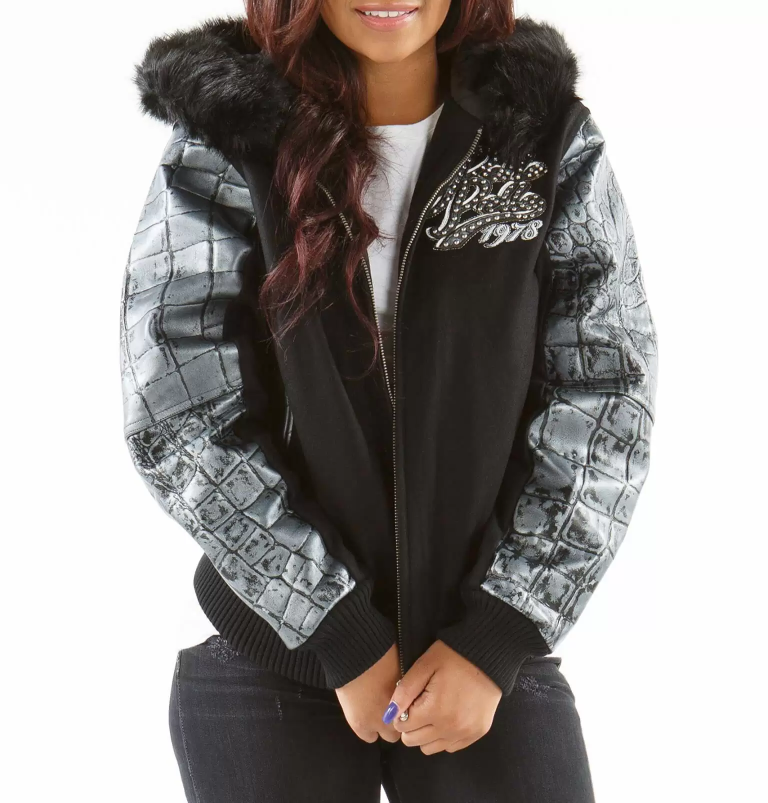 Pelle Pelle Black Hood Wool Jacket view 1