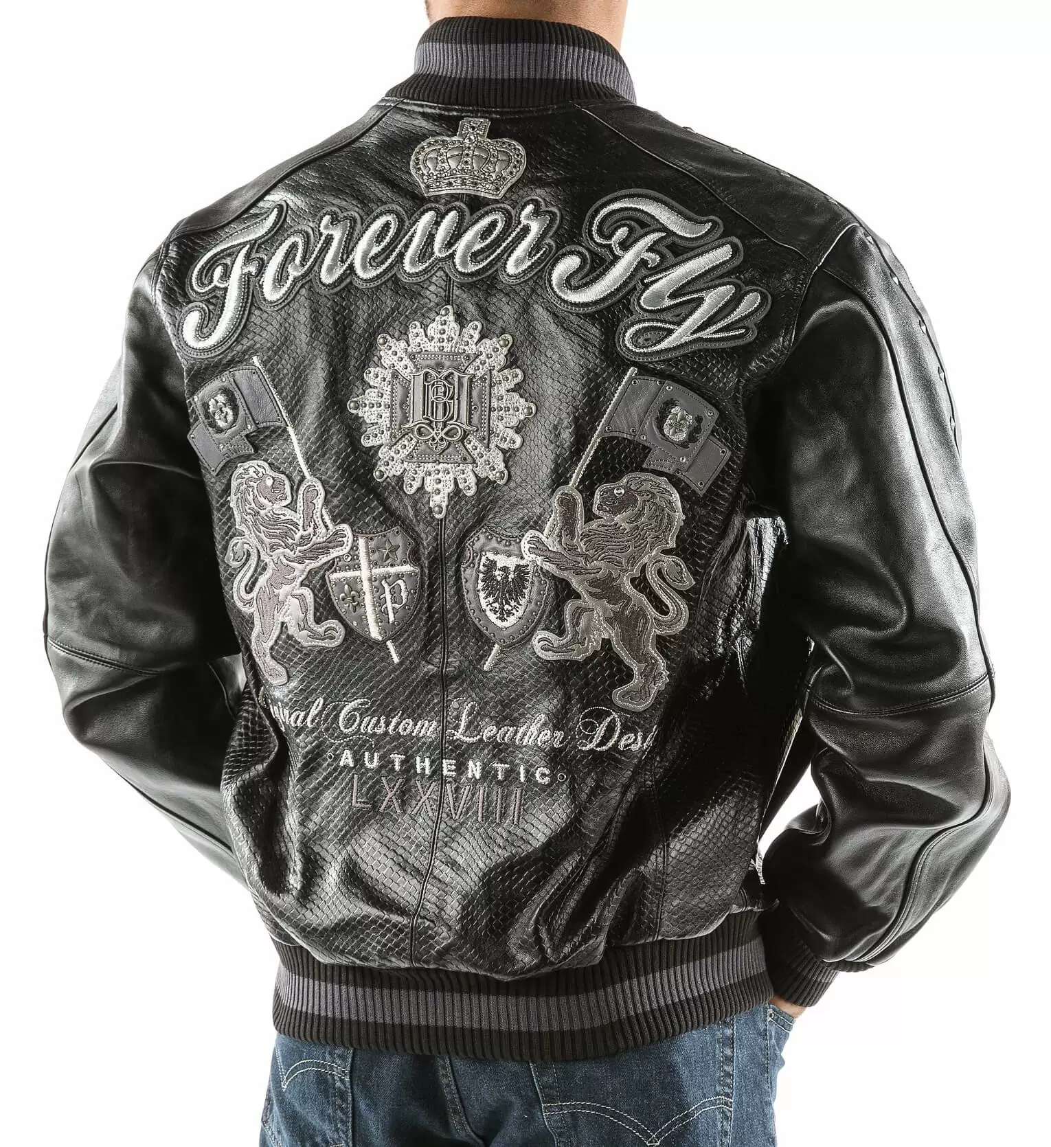 Bold Pelle Pelle Black Forever Fly Leather Jacket