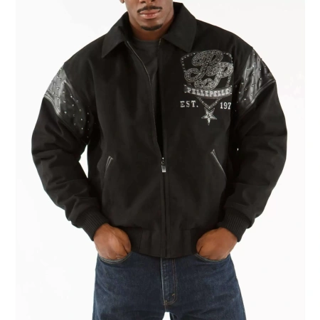 Exclusive Pelle Pelle Black King 1978 Wool Jacket view 2