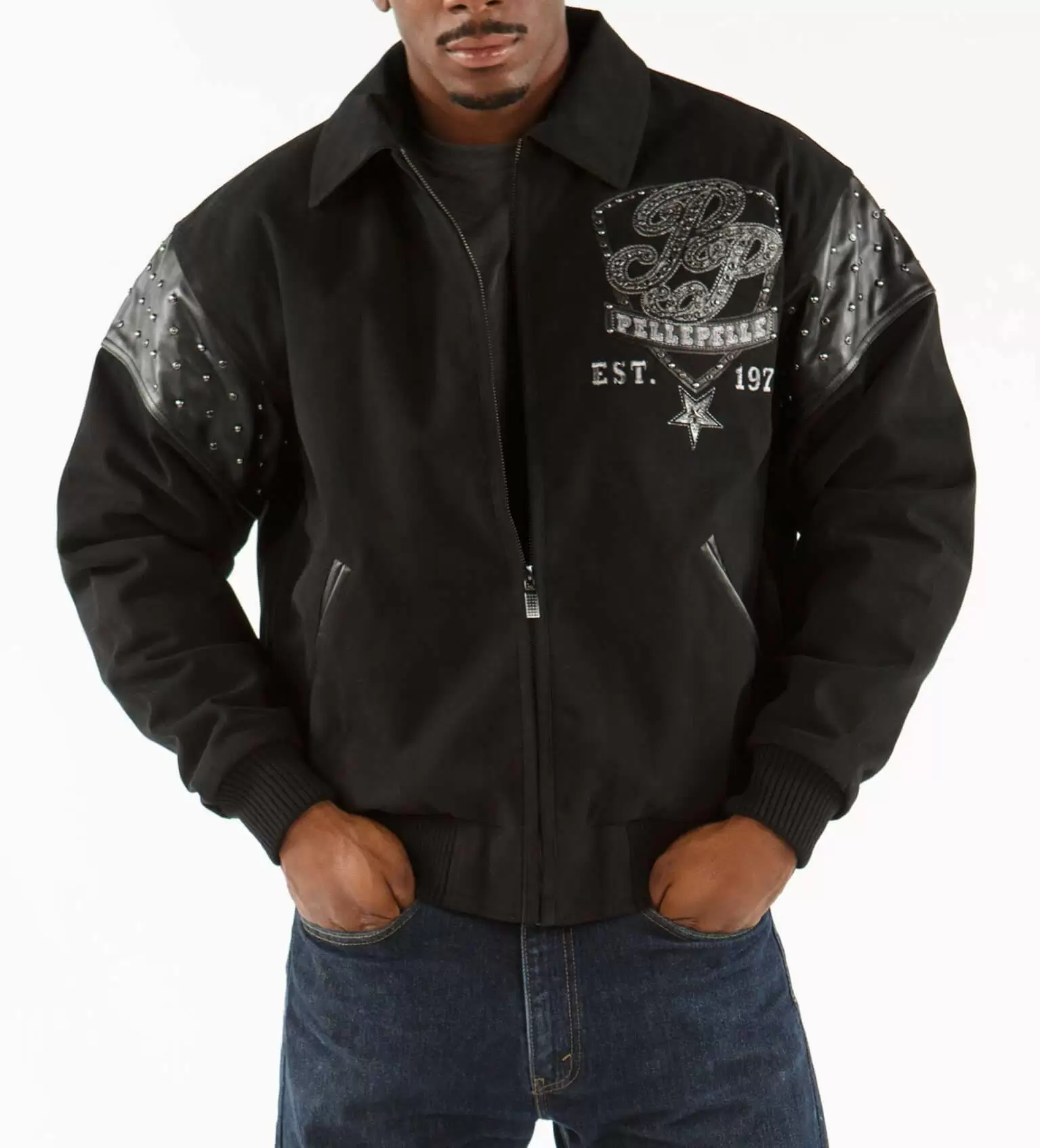 Exclusive Pelle Pelle Black King 1978 Wool Jacket view 2