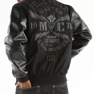 Bold Pelle Pelle Black Master Varsity Jacket