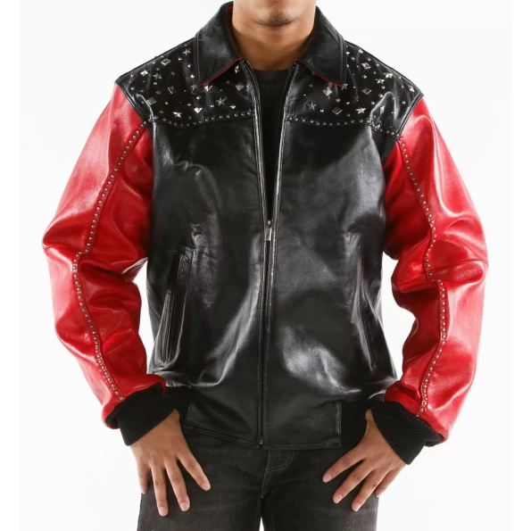Born Free Pelle Pelle Black Red Jacket view 2