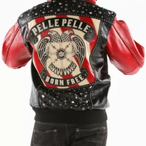 Exclusive Pelle Pelle Black Red Eagle Jacket