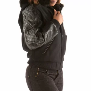 Bold Pelle Pelle Black Script Wool Jacket