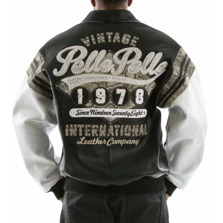 Pelle Pelle Black White Leather Jacket