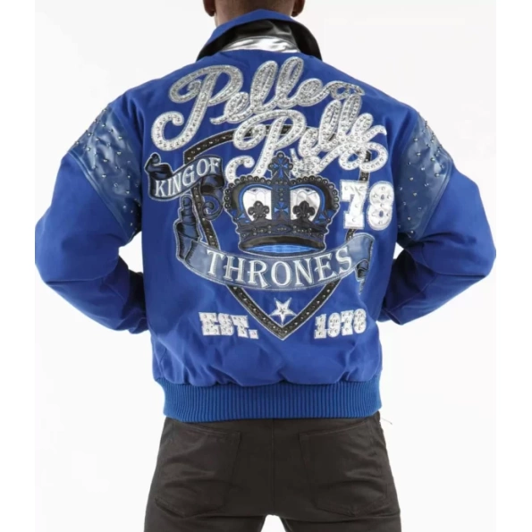 Pelle Pelle Thrones King Blue Jacket view 1