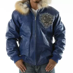 Exclusive Pelle Pelle Blue Crest Hood Jacket