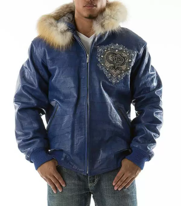 Exclusive Pelle Pelle Blue Crest Hood Jacket