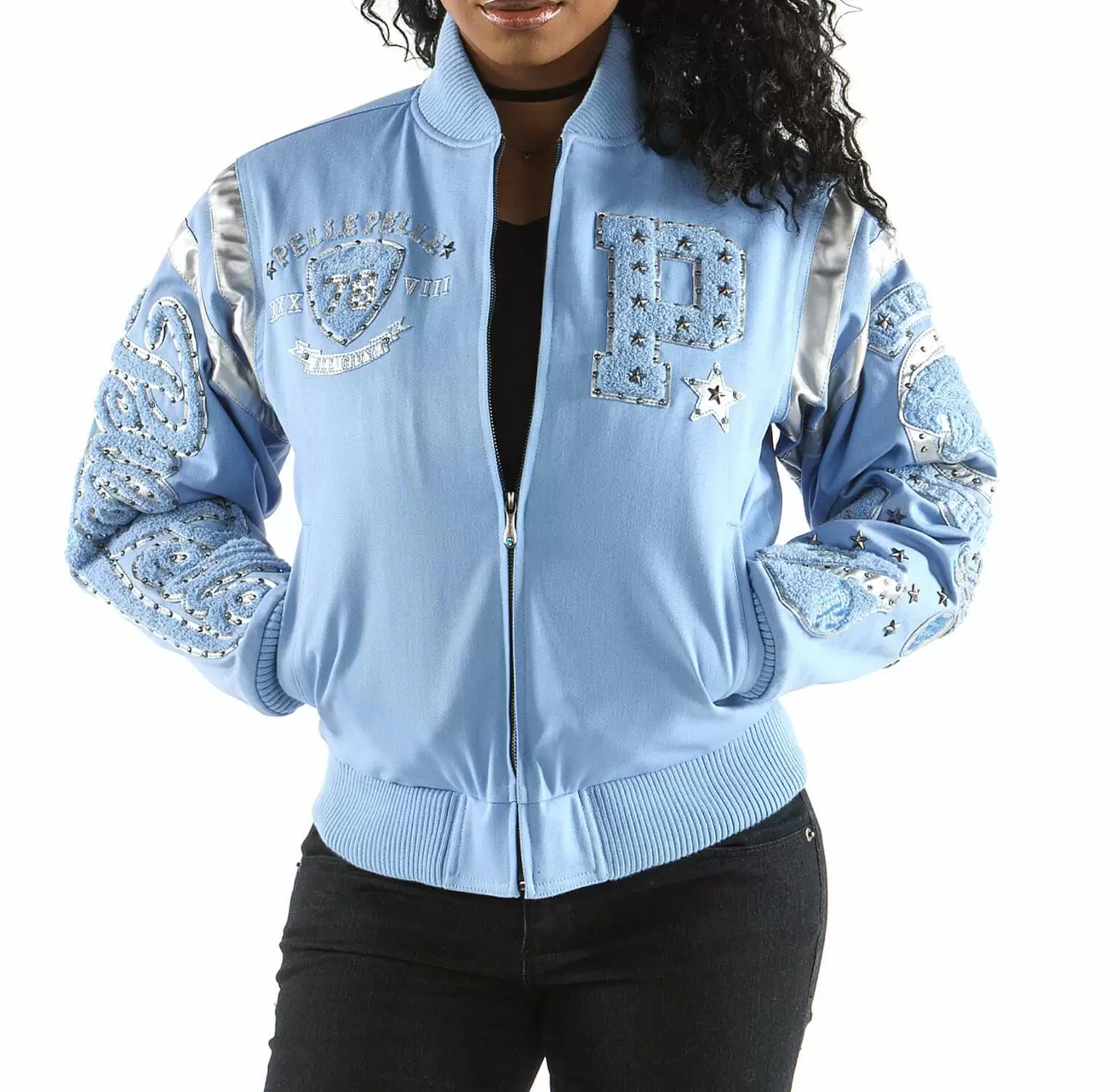 Pelle Pelle Blue Patches Jacket