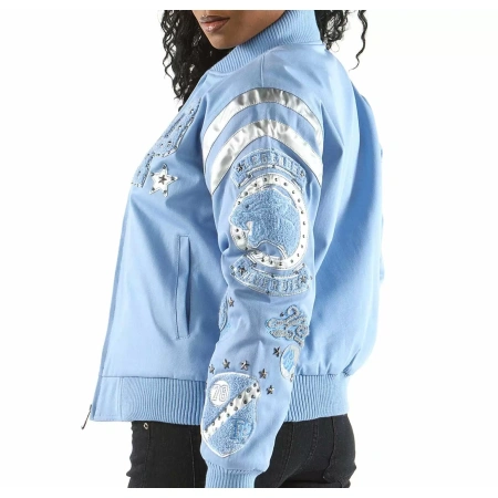 Pelle Pelle Blue Patches Jacket view 2