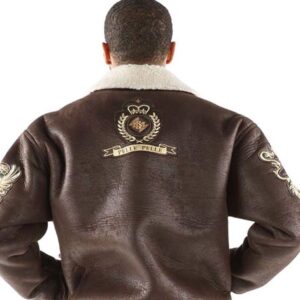 Best Pelle Pelle Coat Of Arms Fur Collar Jacket view 3
