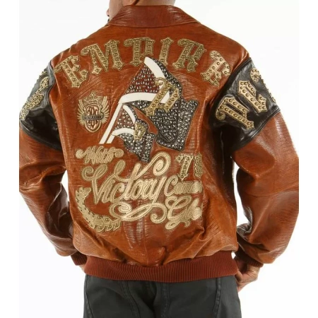 Bold Pelle Pelle Brown Empire Victory Jacket
