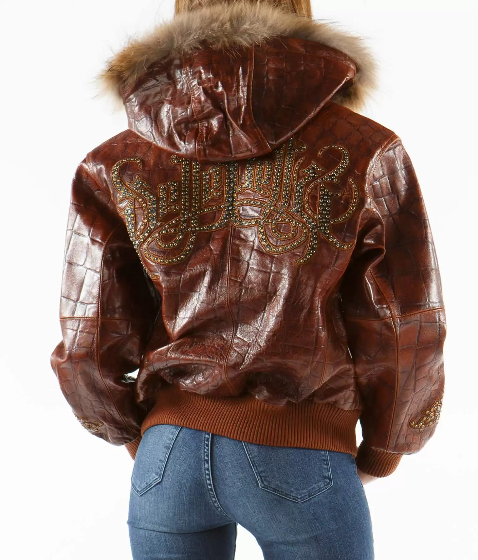 Exclusive Pelle Pelle Brown Royal Fur Hood Jacket