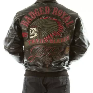 Bold Pelle Pelle Brown Badged Royal Jacket