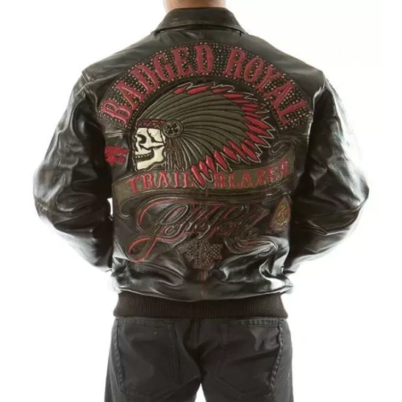 Pelle Pelle Badged Royal Brown Jacket