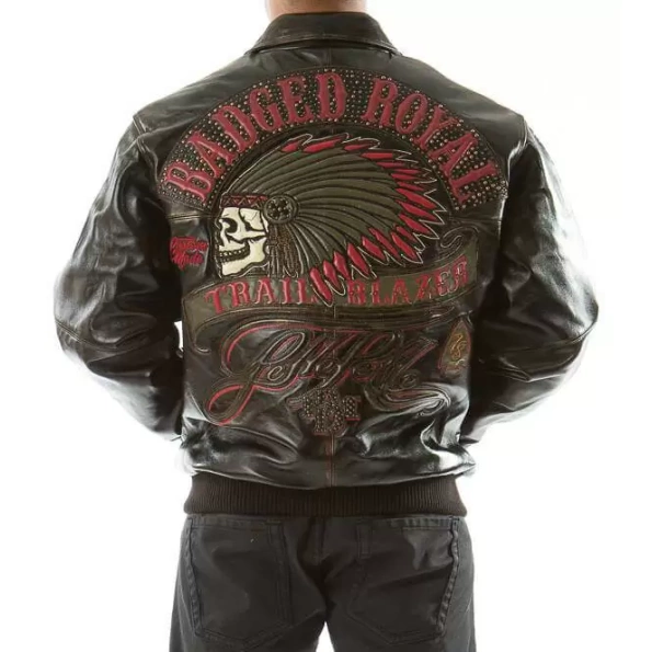 Pelle Pelle Badged Royal Brown Jacket