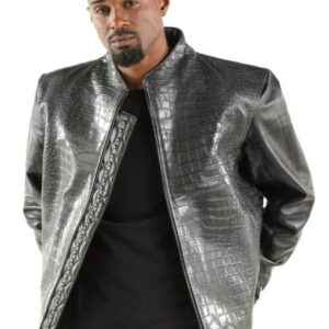 Pelle Pelle Black China Collar Jacket