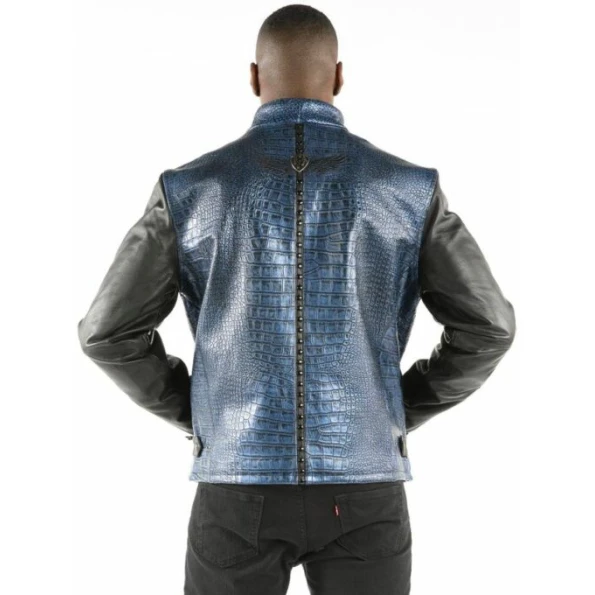 PELLE PELLE BLUE BIKER JACKET SUPERB view 2