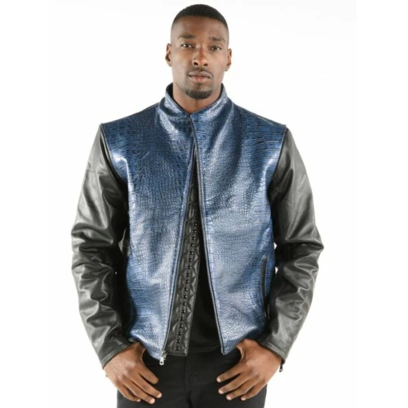 PELLE PELLE BLUE BIKER JACKET SUPERB