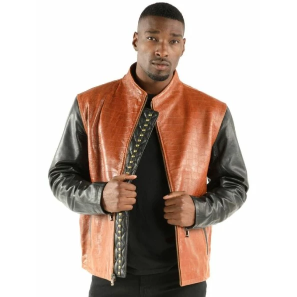 PELLE PELLE BIKER BROWN JACKET BEAUTIFUL view 1