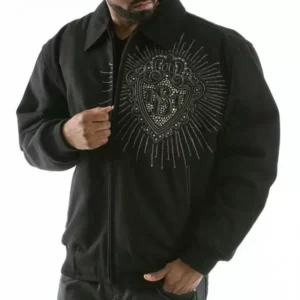 Pelle Pelle Diamonds Black King Wool Jacket view 2
