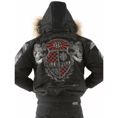 Black Hood Pelle Pelle Leather Jacket view 2